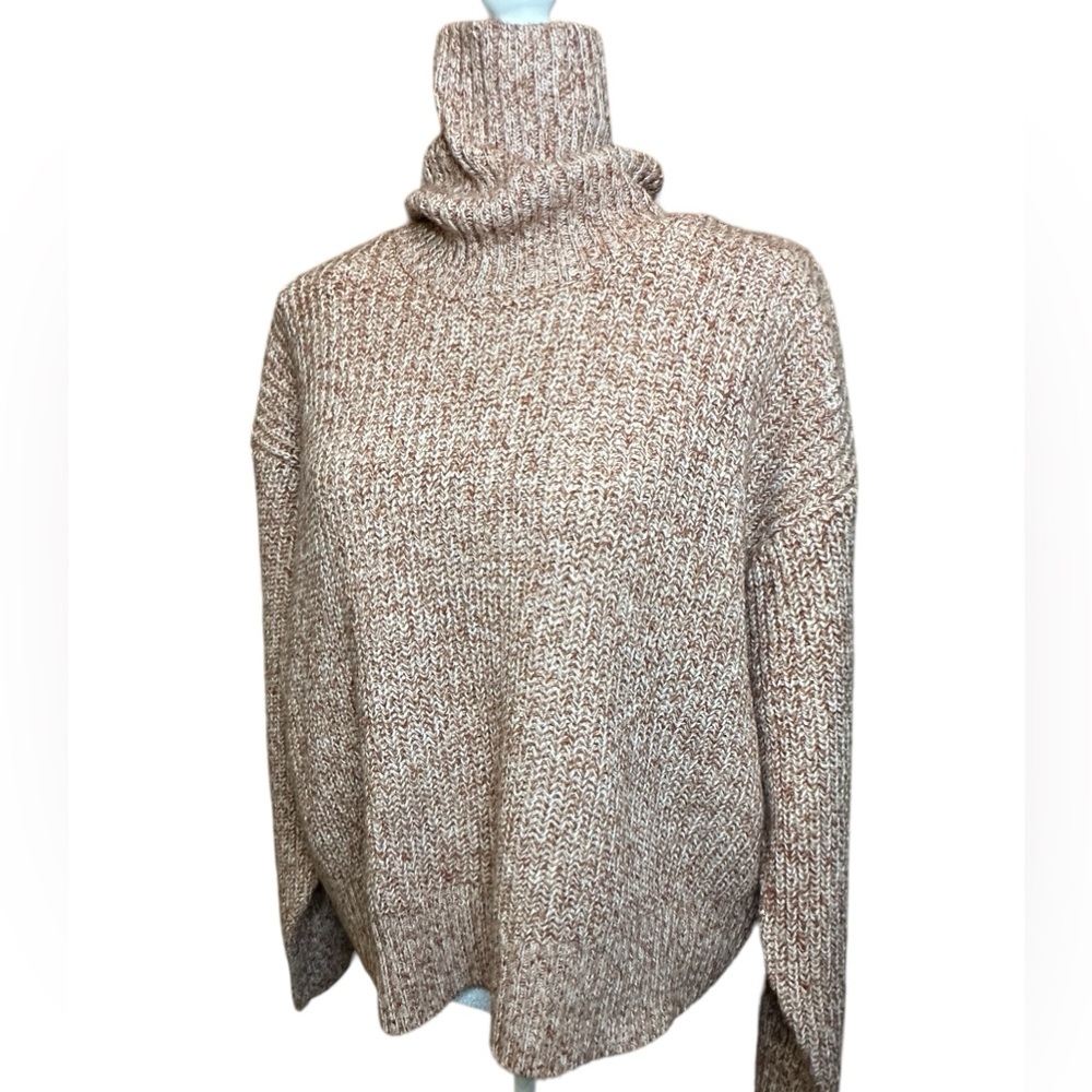Future Collective cream, rust,‎ orange turtleneck sweater sz xxl NWT fall colors